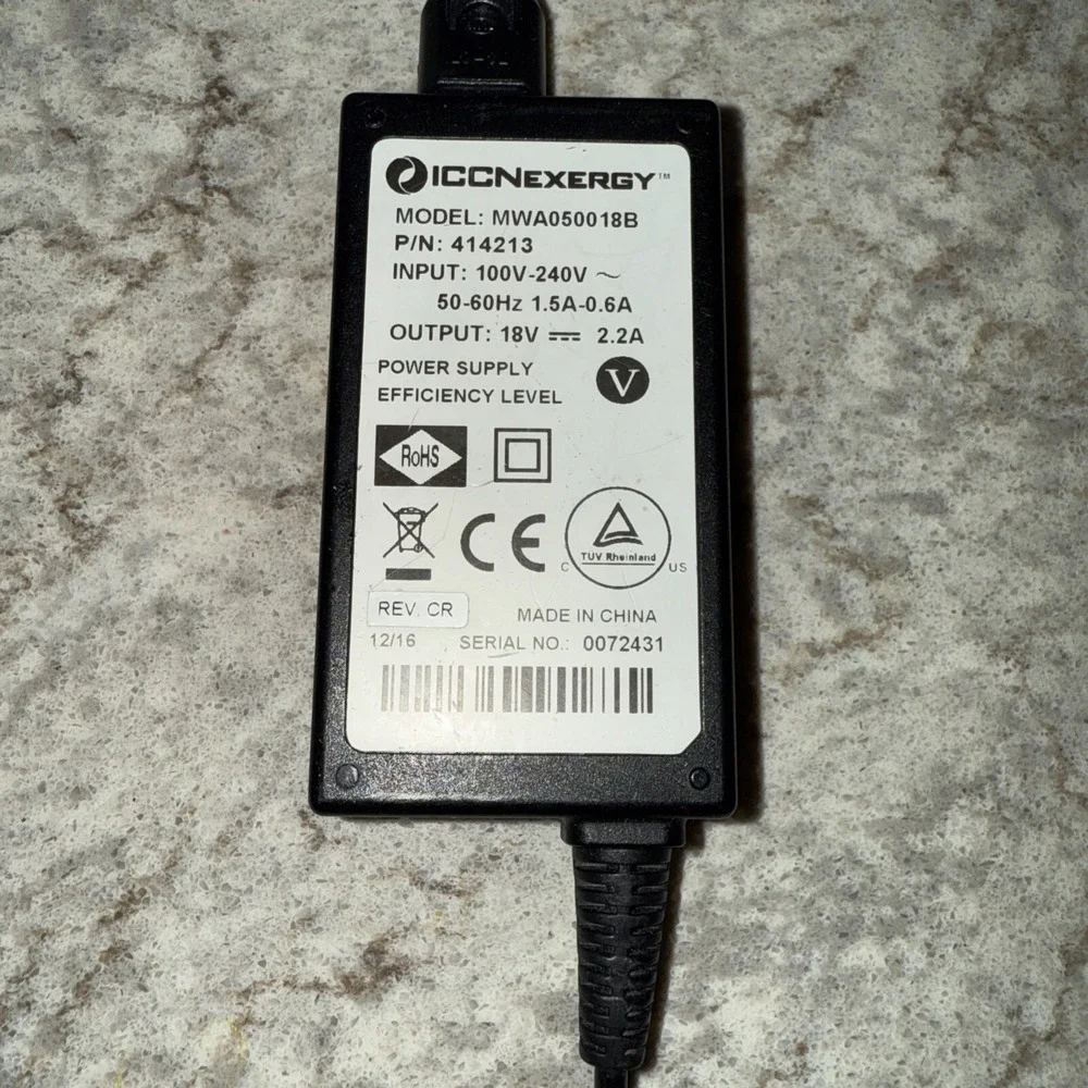 ICCNexergy Elpac Power Systems MWA150018A 18V 8.3A Power supply w/ Power cord